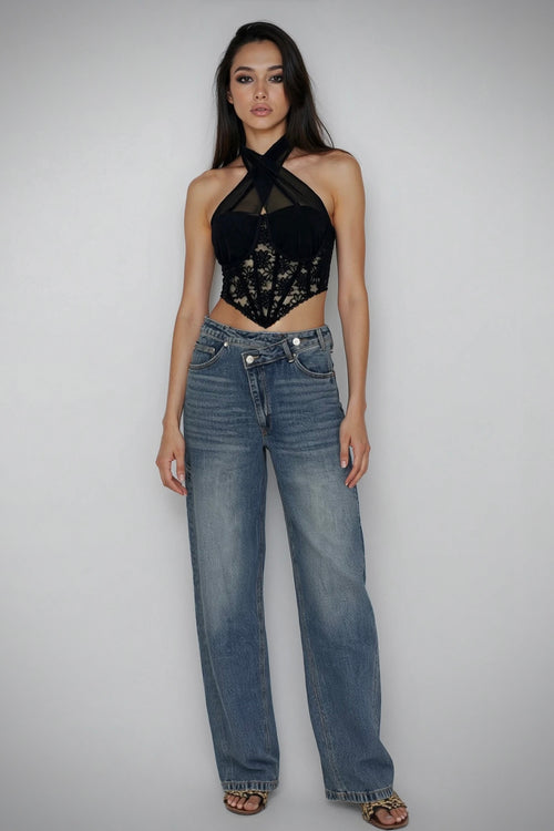 Denim doppio bottone