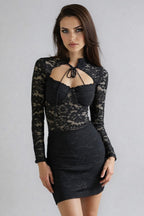 Abito pizzo nero