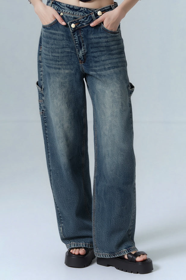 Denim doppio bottone