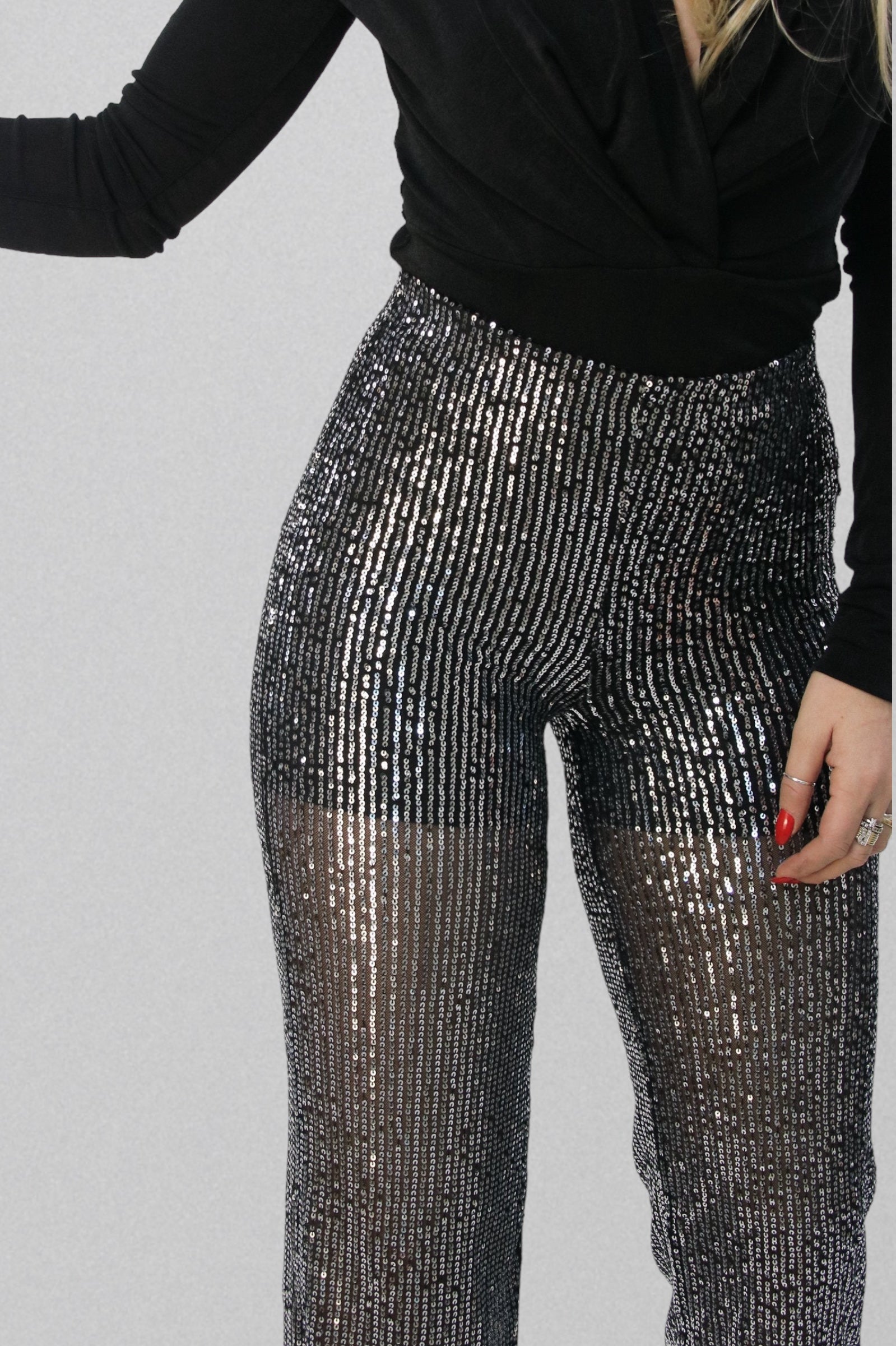 Pantalone in paillettes